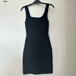 Aritzia Babaton Contour Black Ribbed Dress